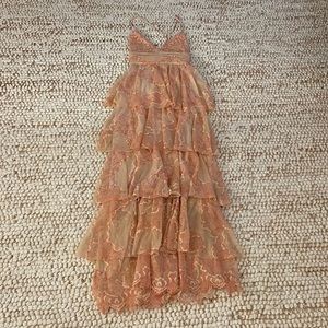 Alec McCall lace pink dress